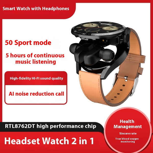 Bluetooth Headset 2-in-1 Smart Watch