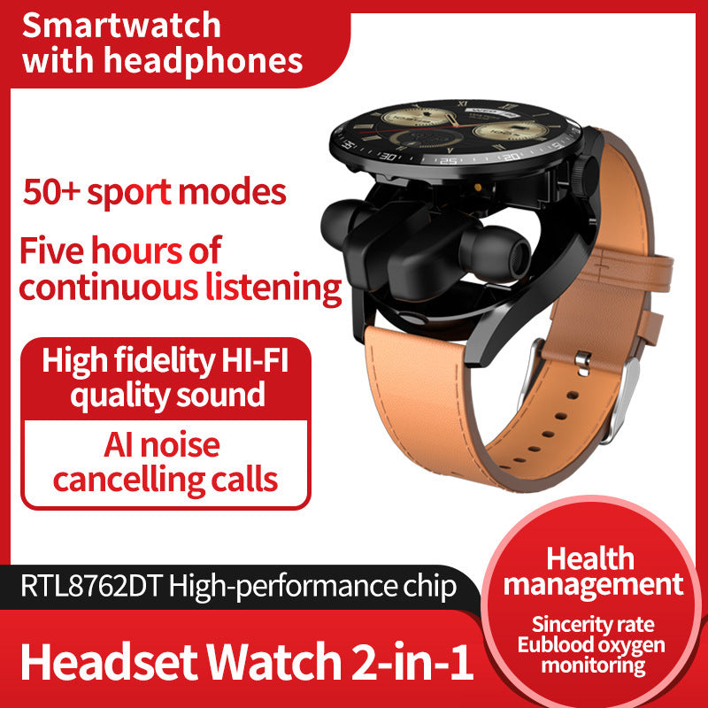 Bluetooth Headset 2-in-1 Smart Watch