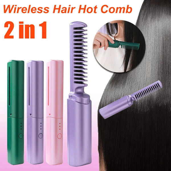 Professional Wireless Hair Straightener Curler