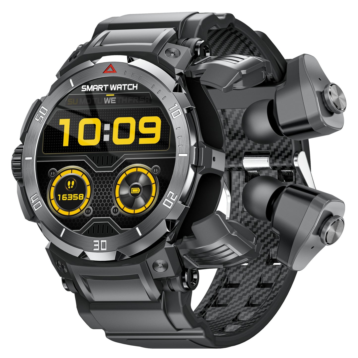 New GT100pro Smart Watch TWS 2-in -1 HD Call NFC Multiple Sports Health Monitoring Watch